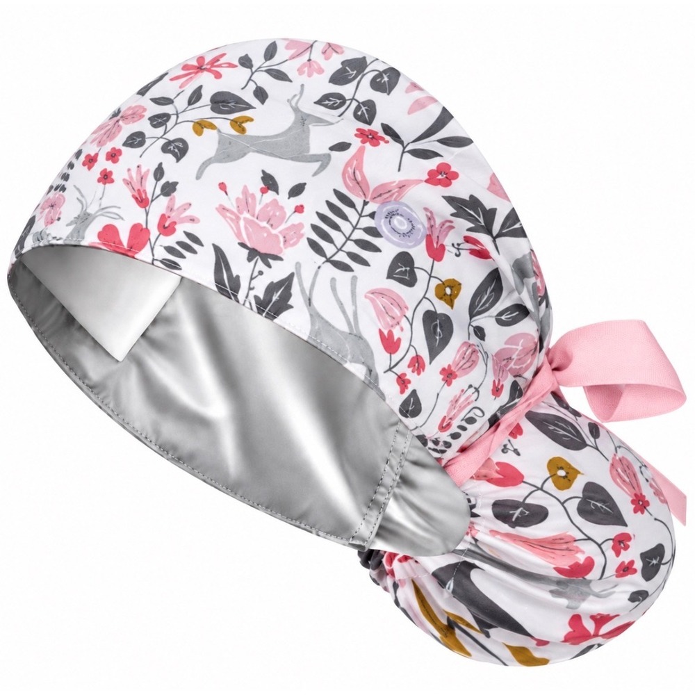 Satin Lined Scrub Cap